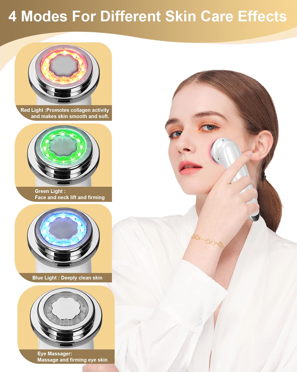 Face Massager Electric Face Lifting 4 in 1 Facial Massager - VOFEL Official Imagery - 3
