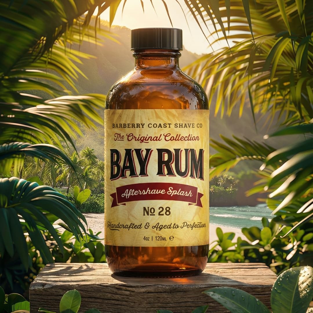 Bay Rum Aftershave Splash for Men - Barberry Coast Shave Co. Official Imagery - 8