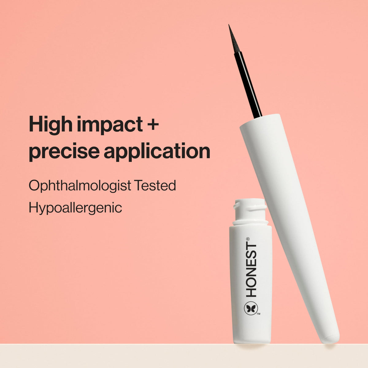 Honest Beauty Liquid Eyeliner Hypoallergenic Vegan Black 0 – close-up detail