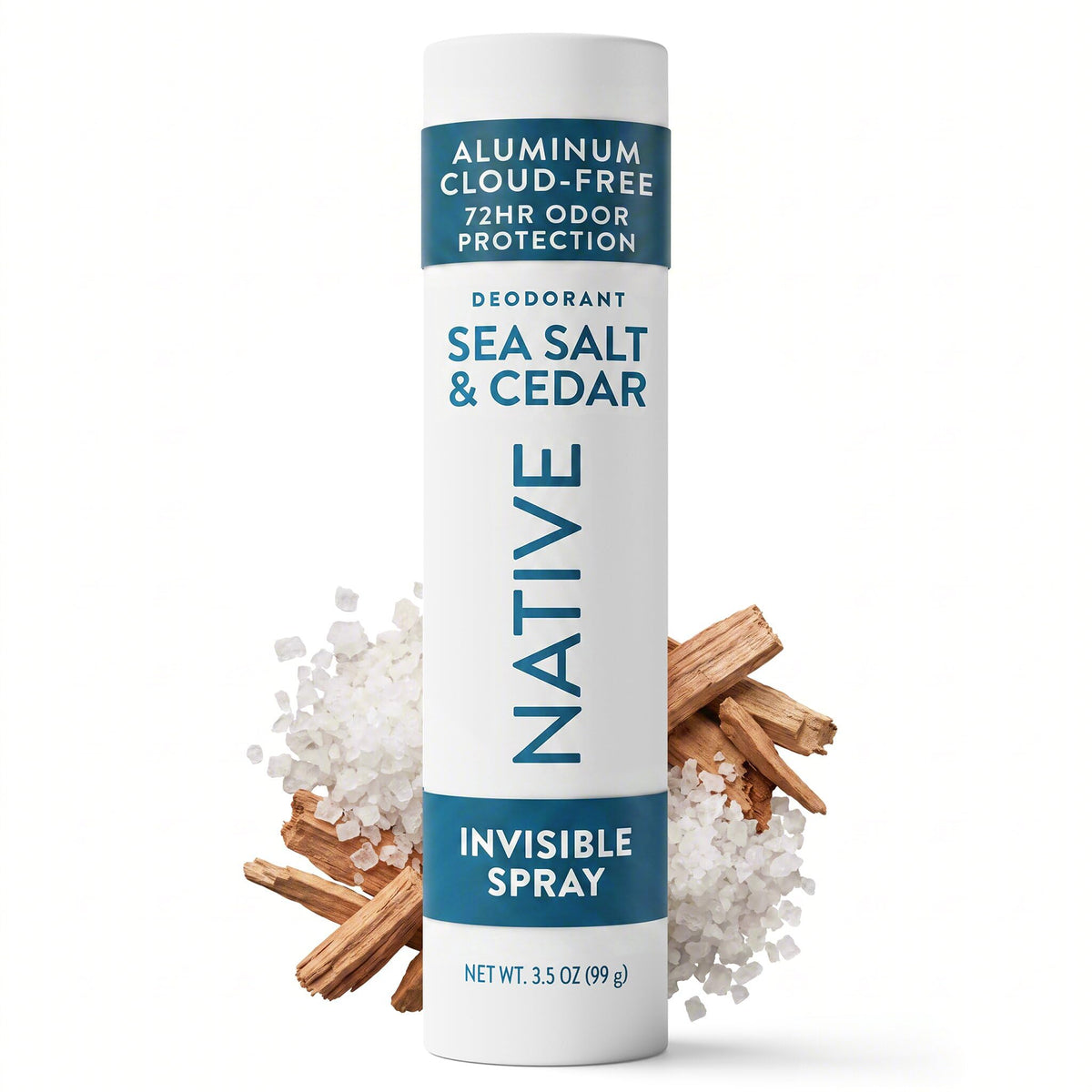 Native Aluminum Free Body Spray for Women Men Sea Salt Cedar – product photo (Deodorant)