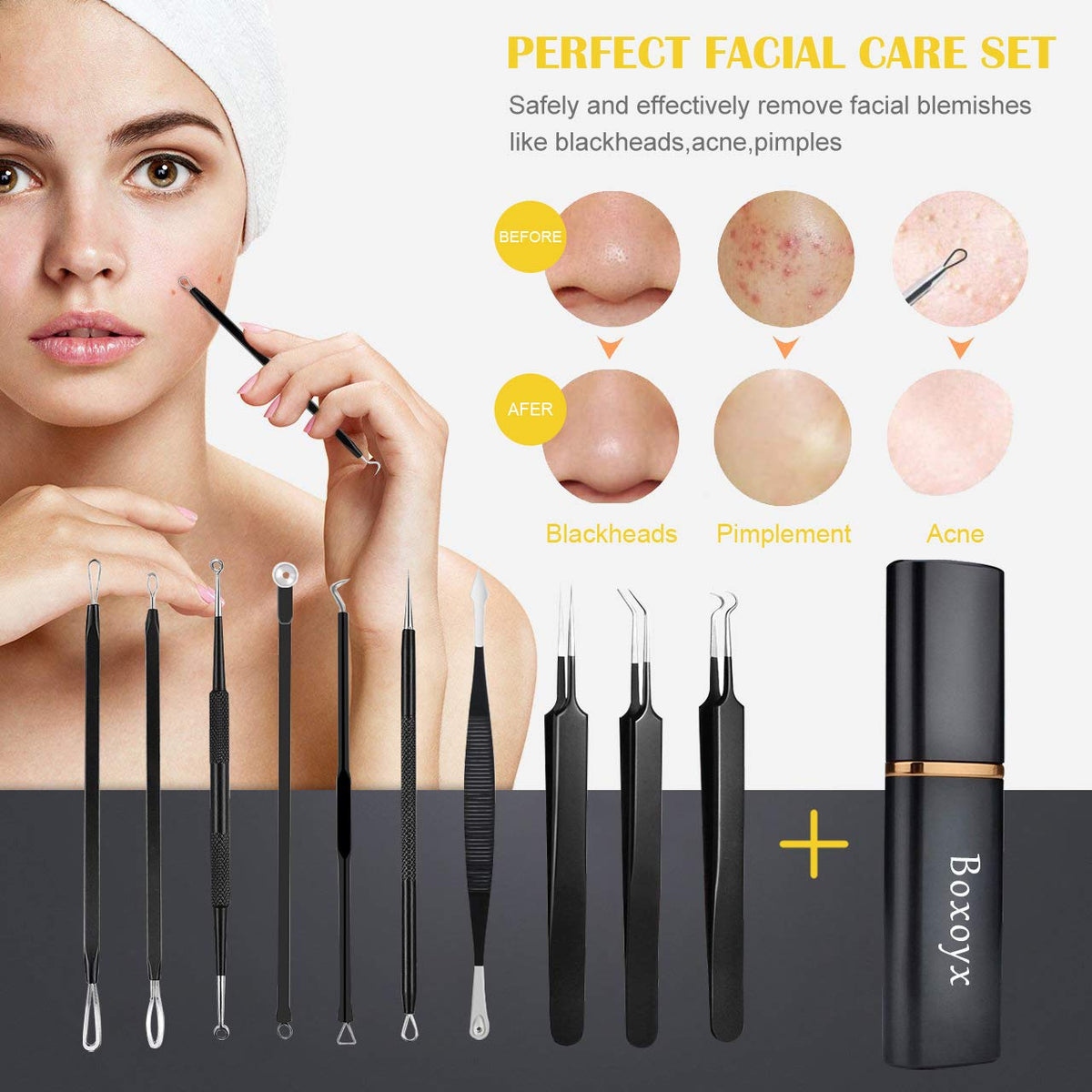 Boxoyx Pimple Popper Tool Kit – alternate angle
