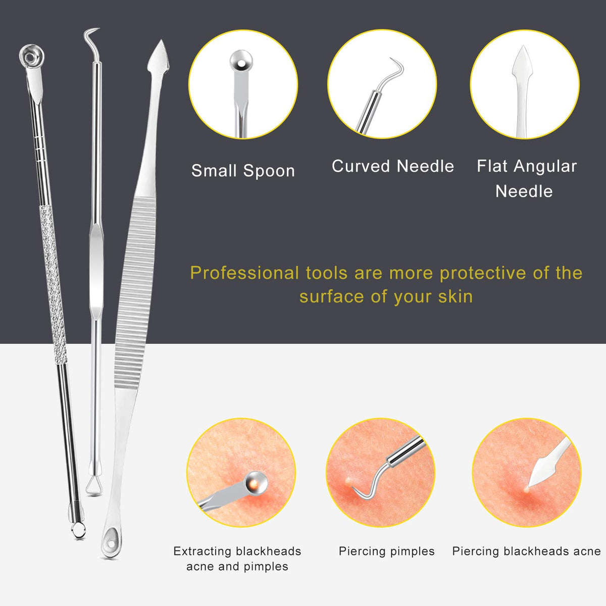 Boxoyx Pimple Popper Tool Kit – packaging and label