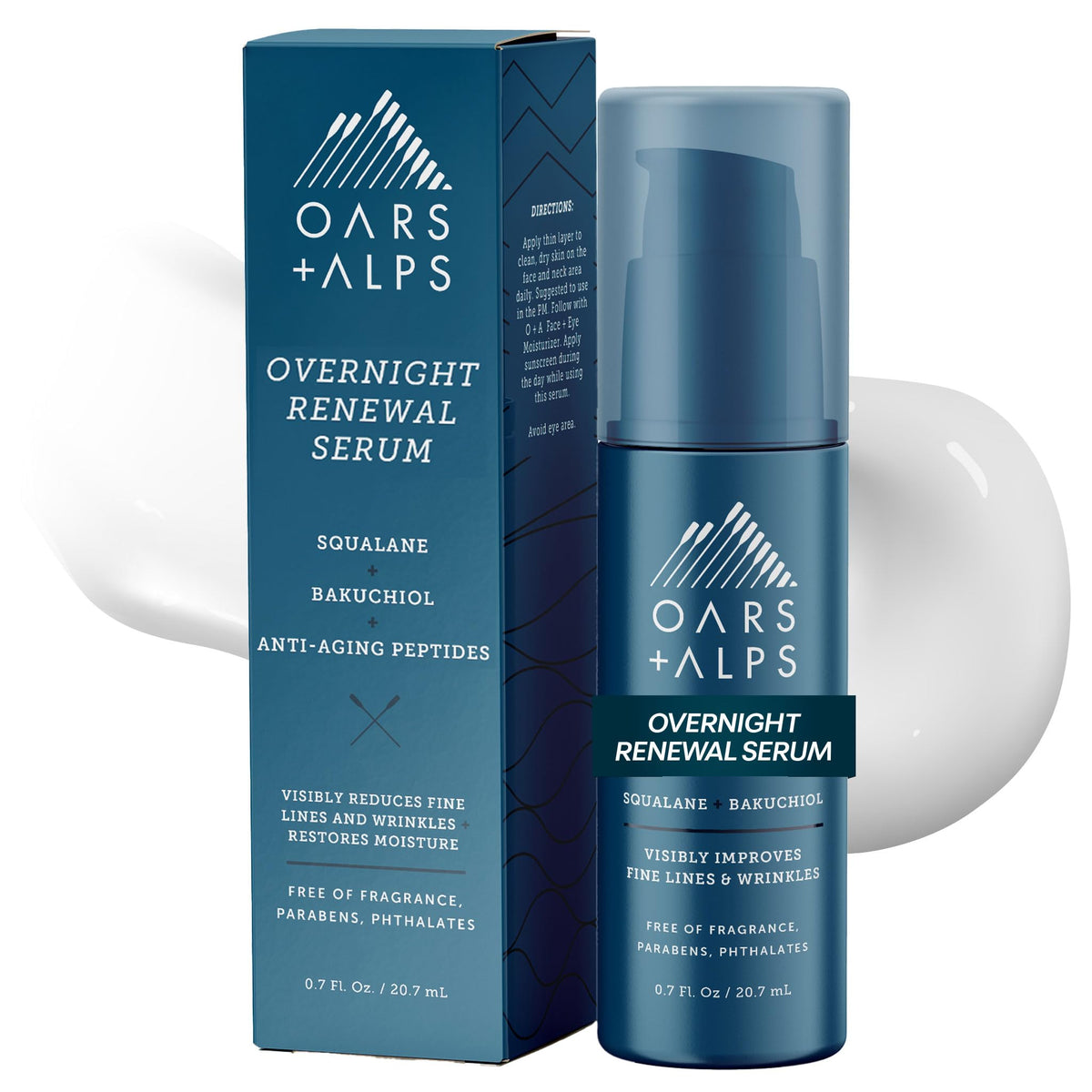 Oars Alps Overnight Renewal Face Serum Anti Aging 1pk 0 7 Fl - Oars + Alps Official Imagery - 2