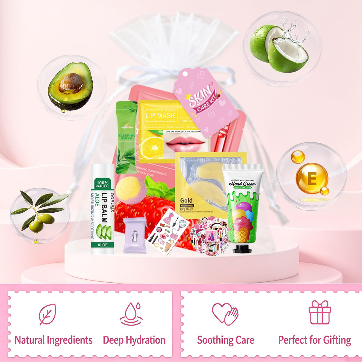 230PCS Spa Party Supplies for Women Spa Party Favors Include - Aavlarla Official Imagery - 5