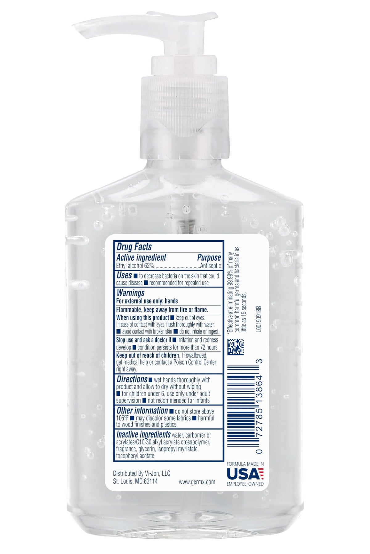 Germ X Original Hand Sanitizer 8 Fl Oz Less Drying - Germ-X Official Imagery - 5