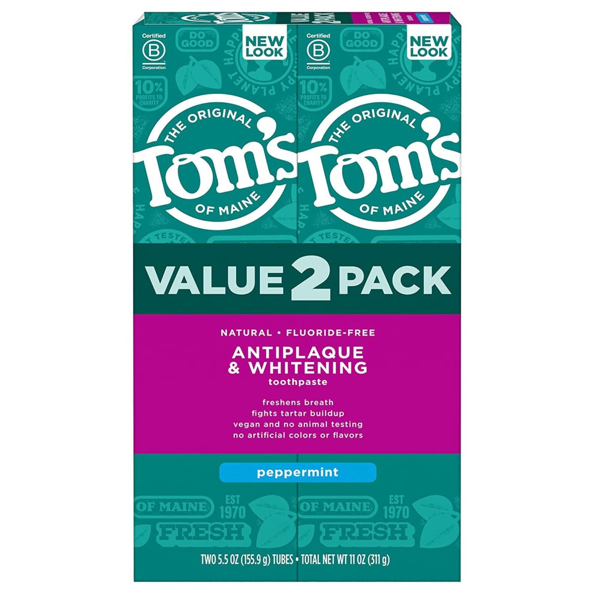 Tom's of Maine Tom s of Maine Antiplaque and Whitening Toothpaste – product photo (Toothpaste)