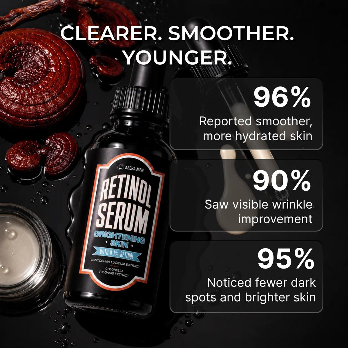 Abera Men Retinol Serum Reduces Dark Spots Melasma Wrinkle - ABERA Official Imagery - 6