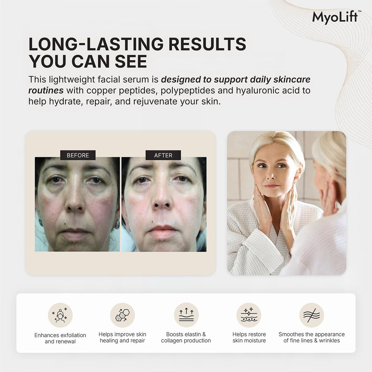 7E Wellness Peptide Serum with Copper Peptides and - myolift Official Imagery - 4