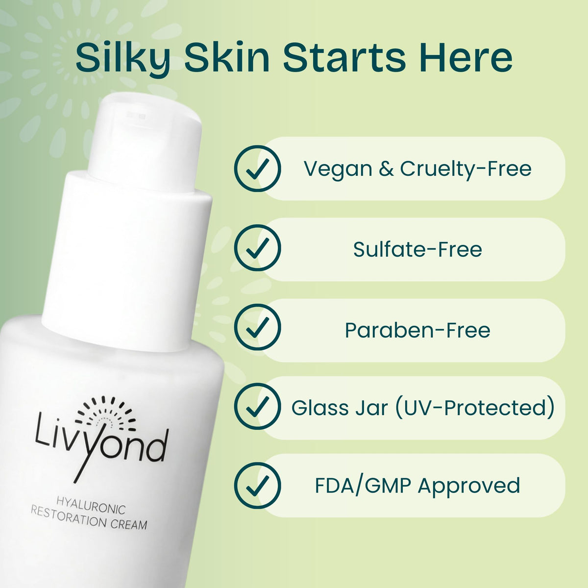 Hyaluronic Acid Face Moisturizer for Dry Aging Skin - Livyond Official Imagery - 6