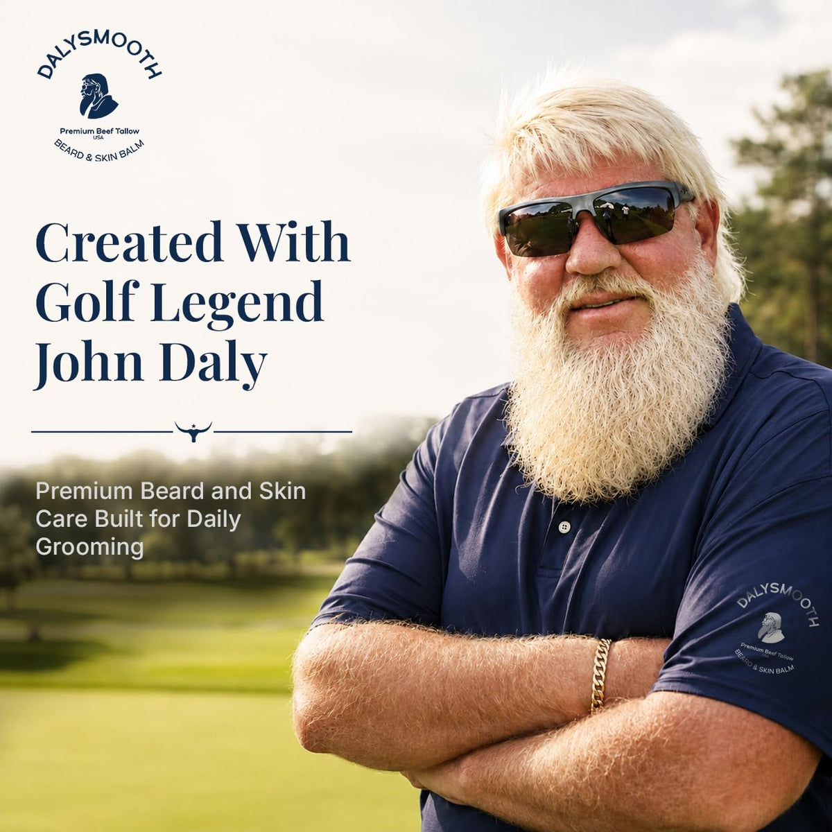 John Daly First Tee Beef Tallow Balm Face Beard 4oz - DALYSMOOTH Official Imagery - 5