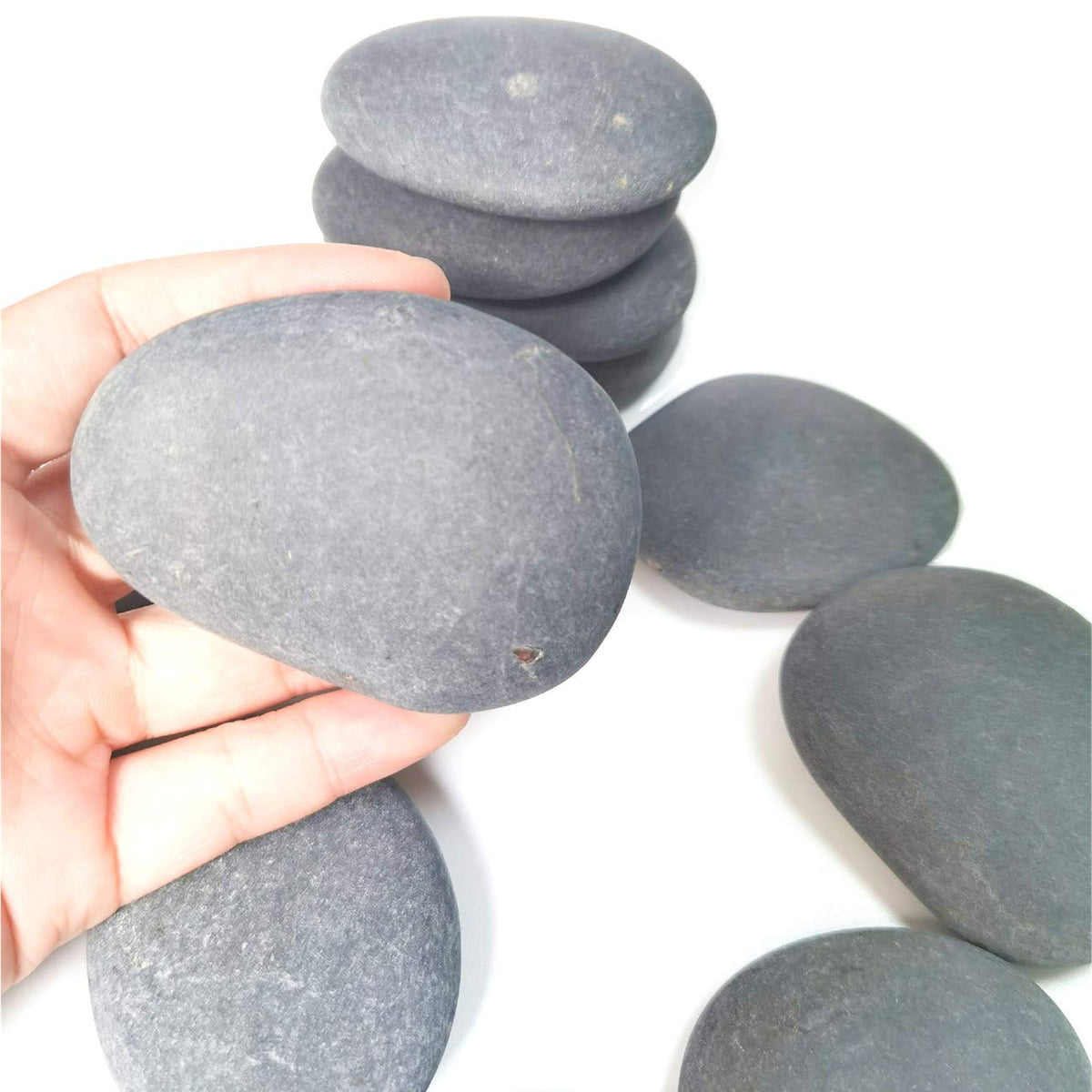 lifetop 120PCS Painting Rocks DIY Rocks Flat Smooth Kindness – full view