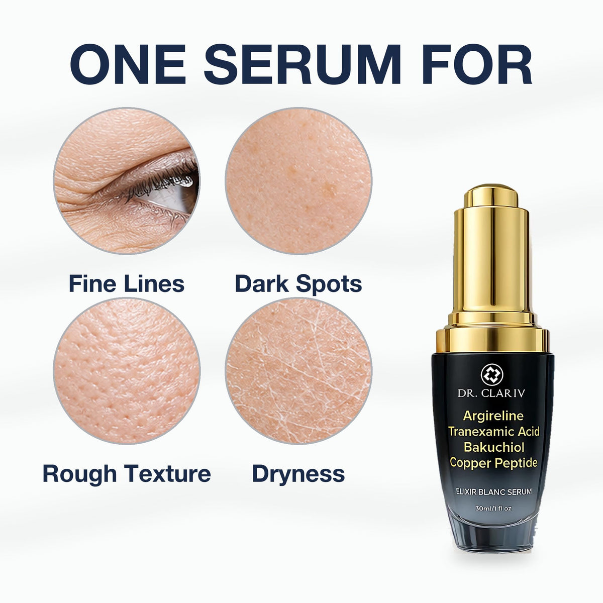 Argireline Peptide Serum with GHK Cu 3 Tranexamic Acid - DR. CLARIV Official Imagery - 4
