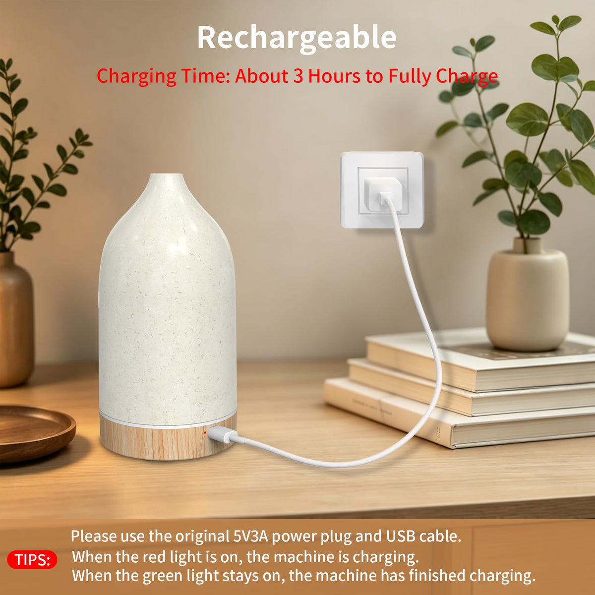 SPLITSKY 150ml Cordless Essential Oil Diffuser with - SPLITSKY Official Imagery - 8
