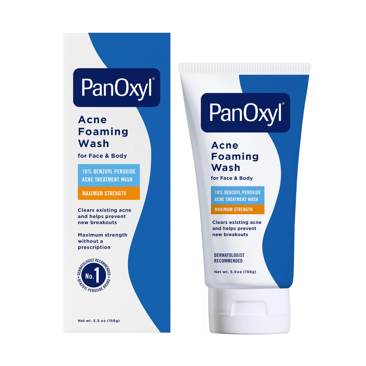 PanOxyl Acne Foaming Wash 10 Benzoyl Peroxide For Face Body – product photo (Washes)
