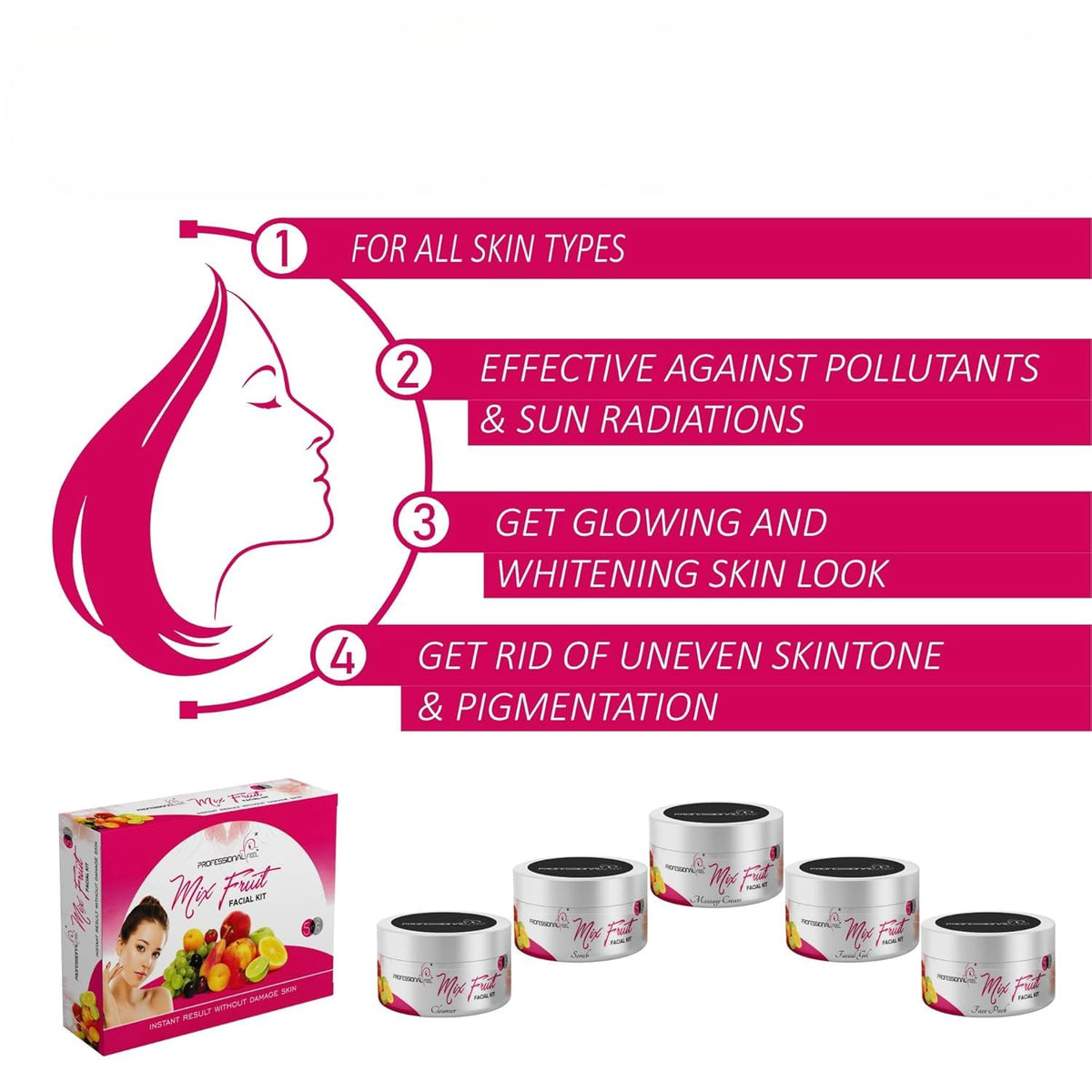 MAHANT Mix Fruit Facial Kit - Premium Selection Official Imagery - 3