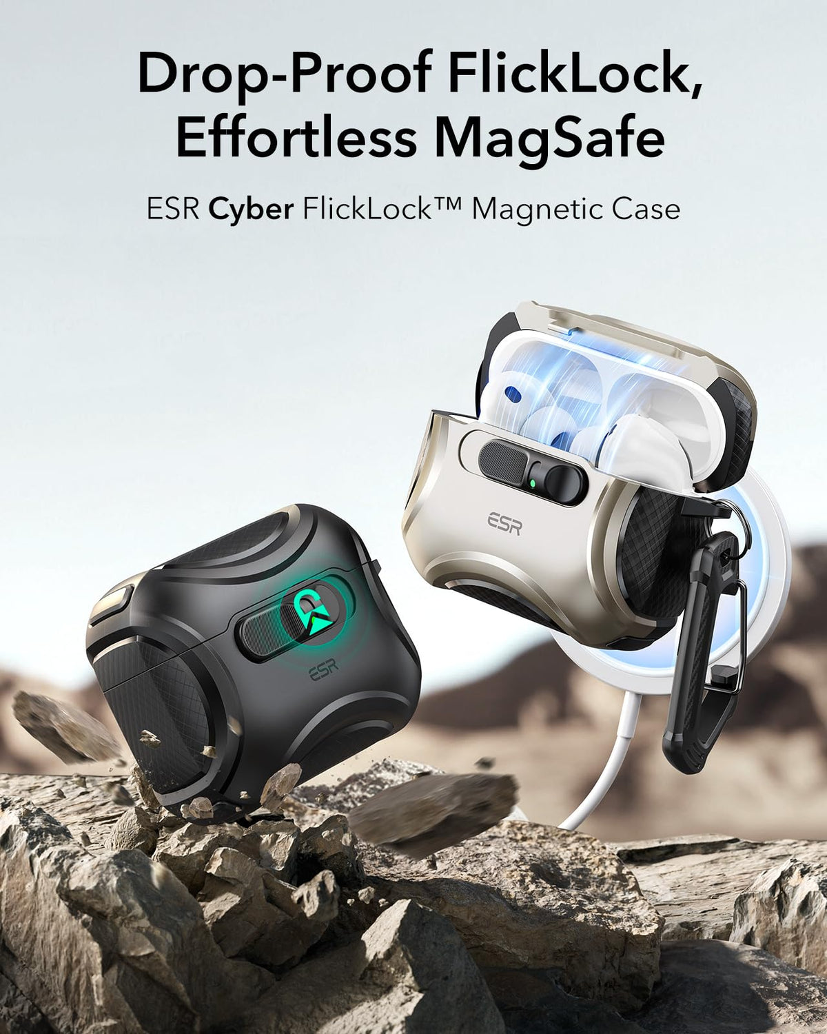 ESR for AirPods Pro 3 Case Compatible with MagSafe Black – packaging and label