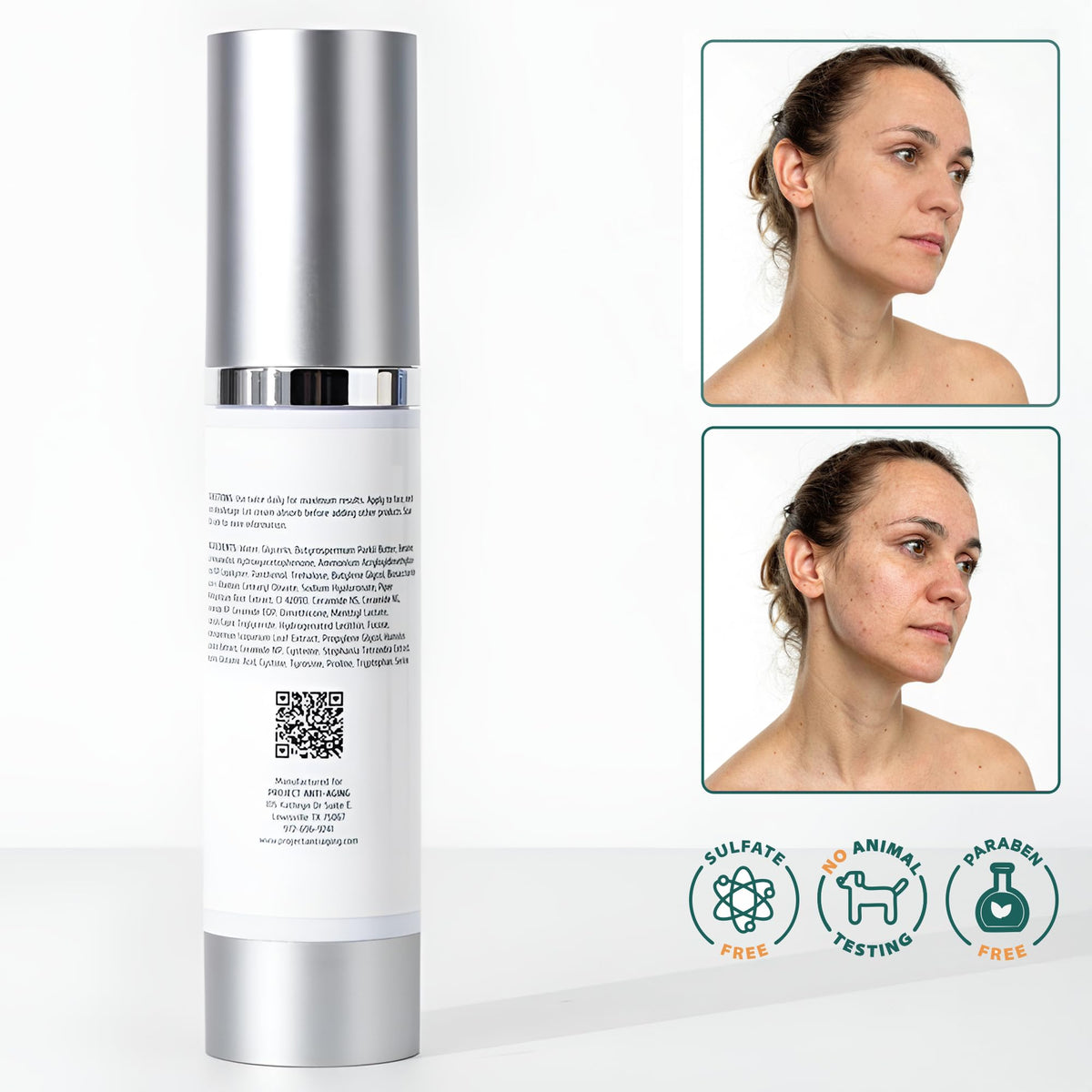 Ceramide Moisturizer for Face Barrier Repair Cream for - Project Anti-Aging Official Imagery - 7