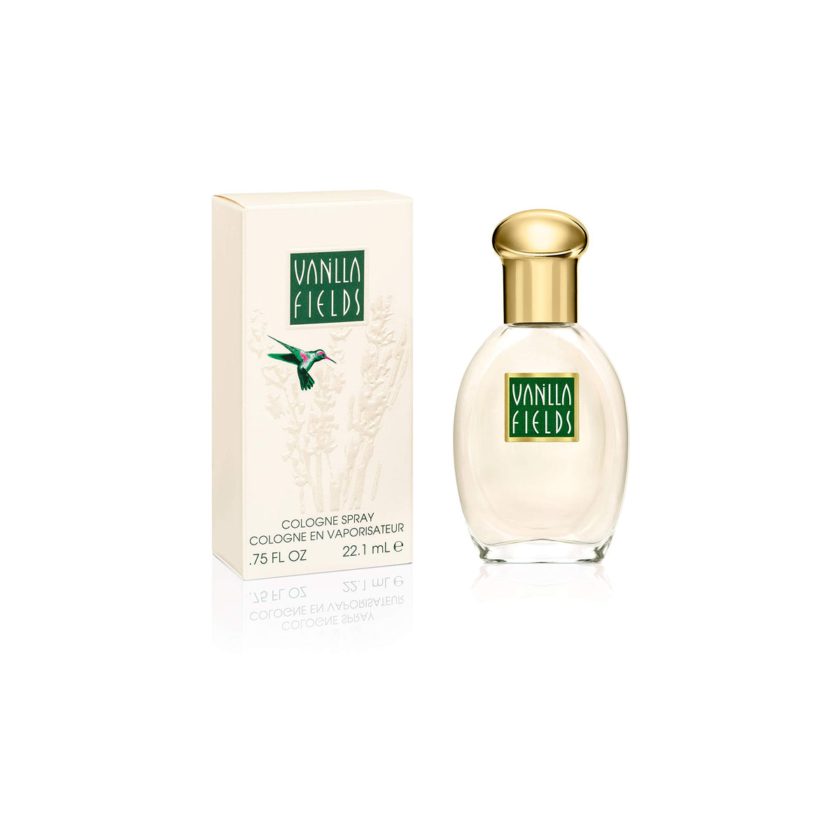 Vanilla Fields Cologne Spray Vegan Formula Perfume Enticing – back view and specifications