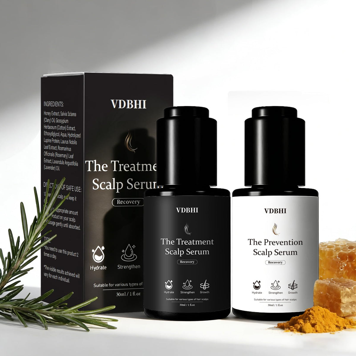 Hair Growth Serum Bundle for Women Men - VDBHI Official Imagery - 2