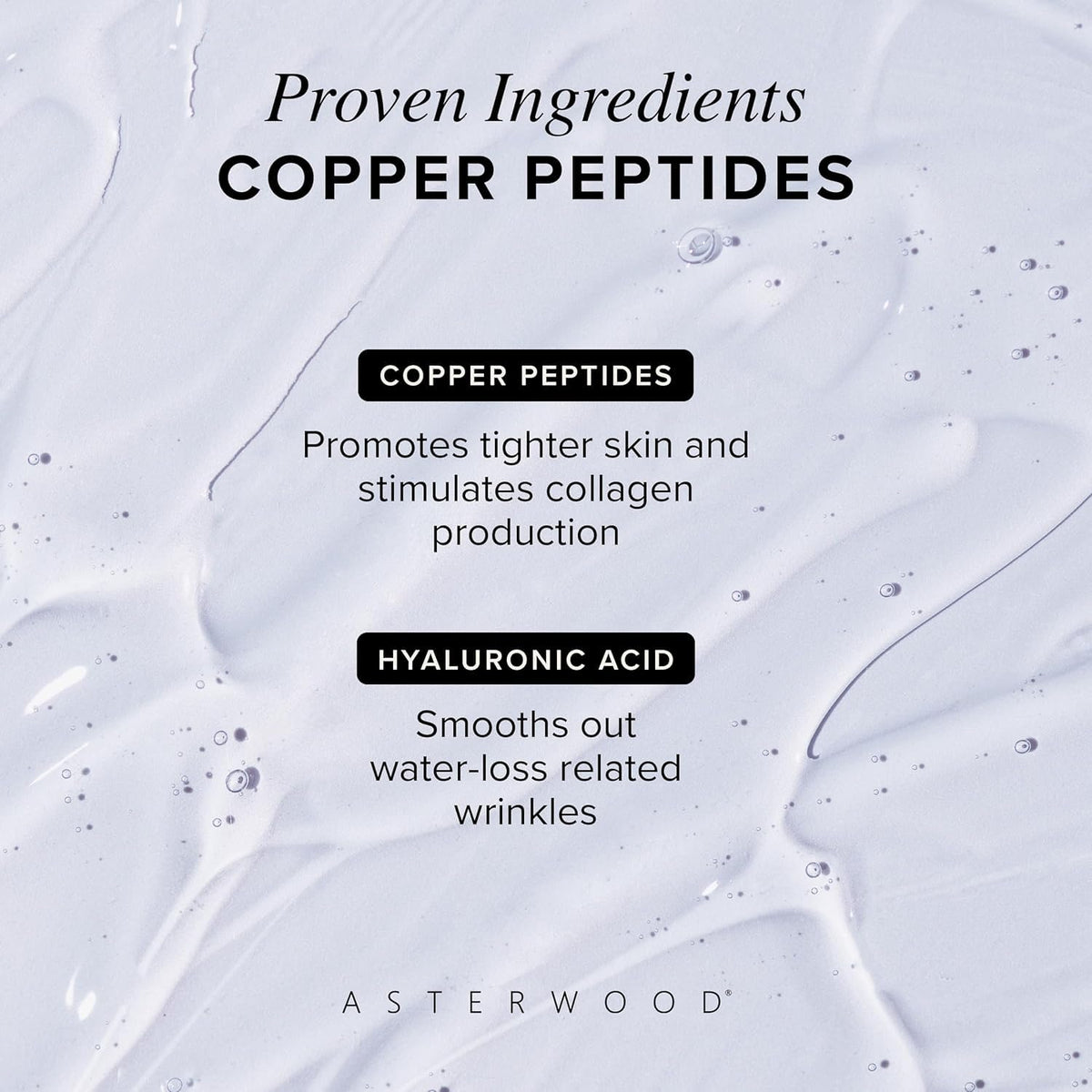 Asterwood Copper Peptides Serum 2 oz Hyaluronic Acid Eye - Asterwood Official Imagery - 4