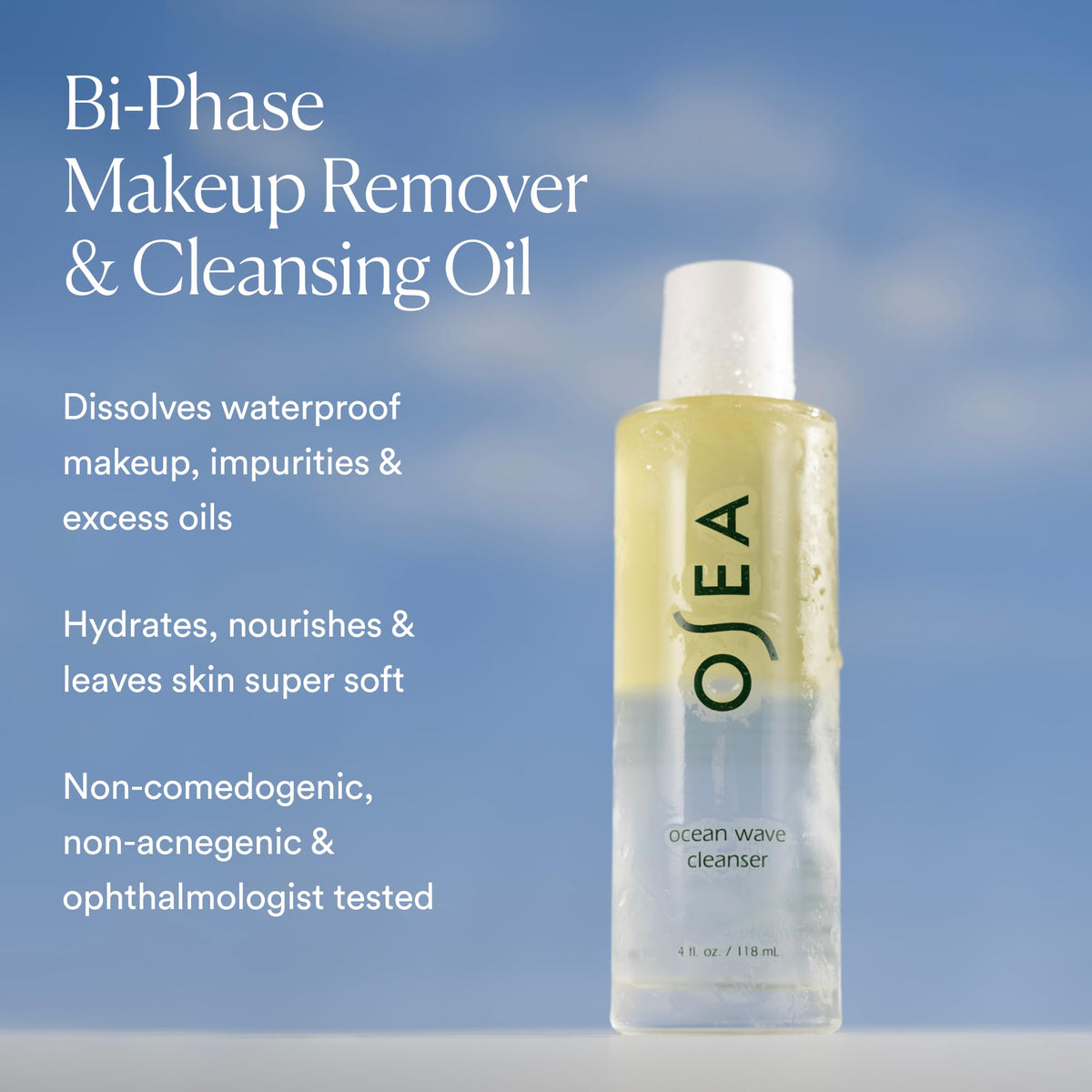 OSEA Ocean Wave Cleanser Bi Phase Cleansing Oil 4 fl oz - OSEA Official Imagery - 4
