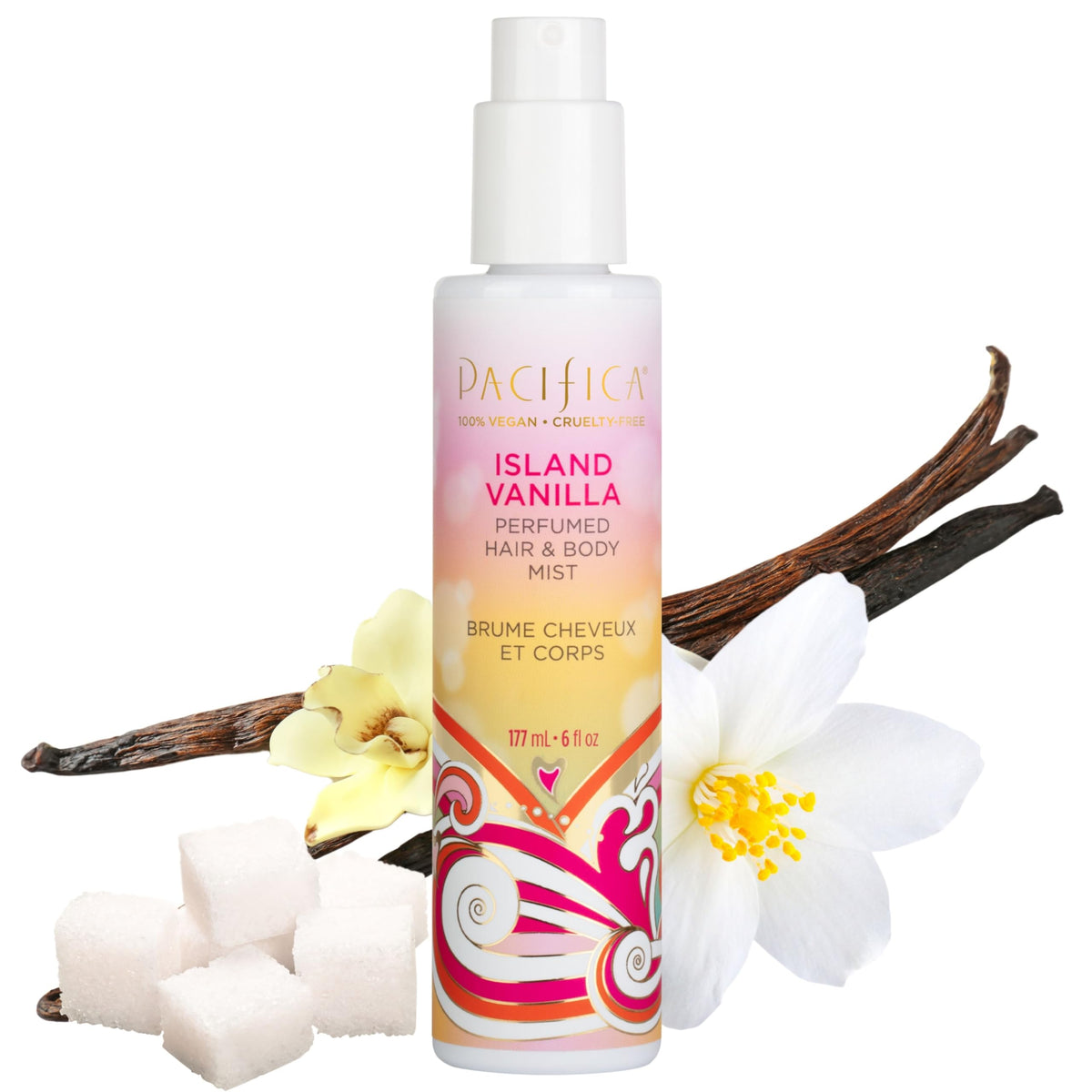 Pacifica Island Vanilla Hair Mist Perfume and Full Body – product photo (Body Sprays)