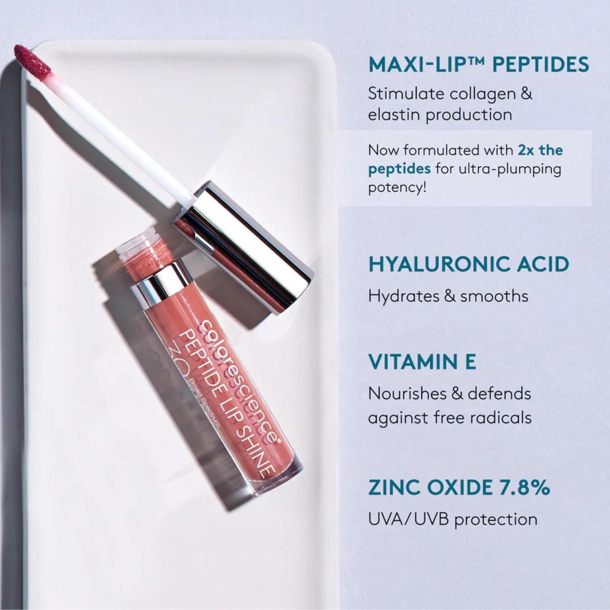 Colorescience Peptide Lip Shine SPF 30 - Premium Selection Official Imagery - 3