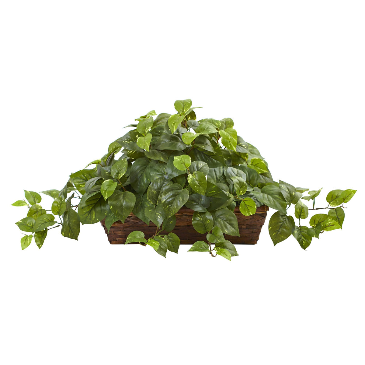 Nearly Natural 34 in Artificial Pothos Ivy Plant with Ledge - Nearly Natural Official Imagery - 1