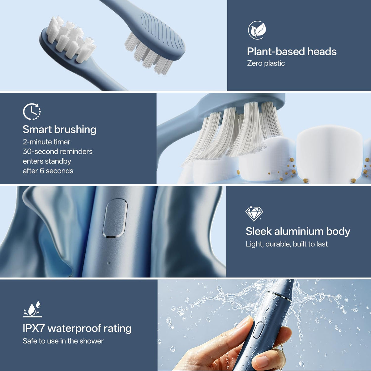 Oday Sonic Electric Toothbrush for Adults with Wall Mounted - Oday Official Imagery - 4