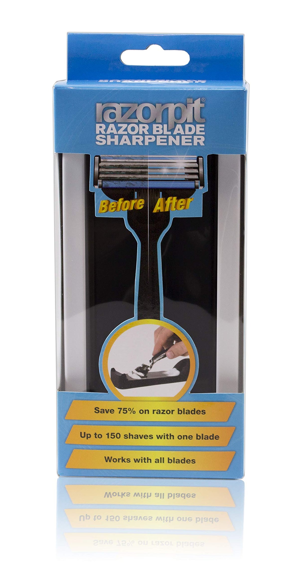 Men s Razor Blade Sharpener Black - RazorPit Official Imagery - 3