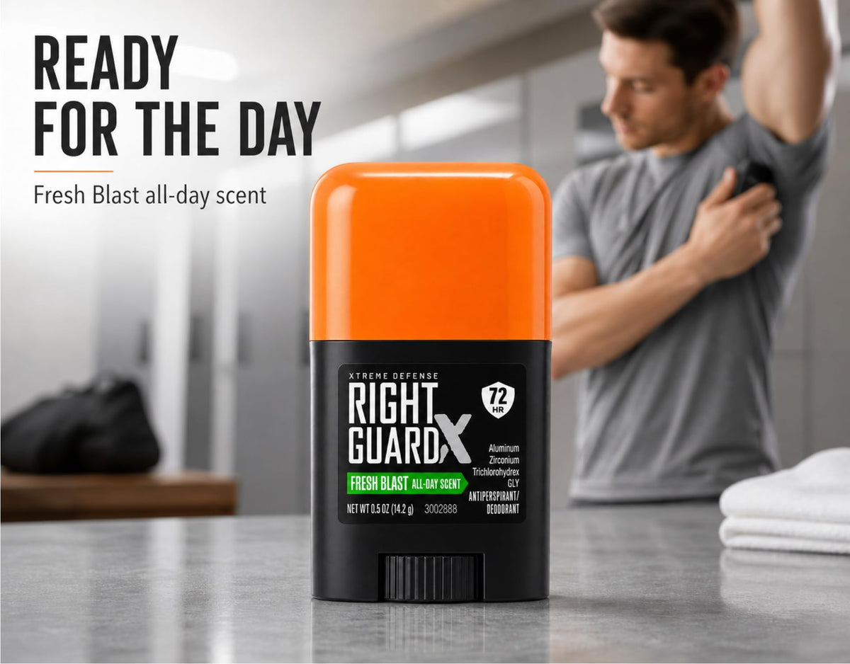 Right Guard Xtreme Defense X Antiperspirant Deodorant Stick - Right Guard Official Imagery - 5