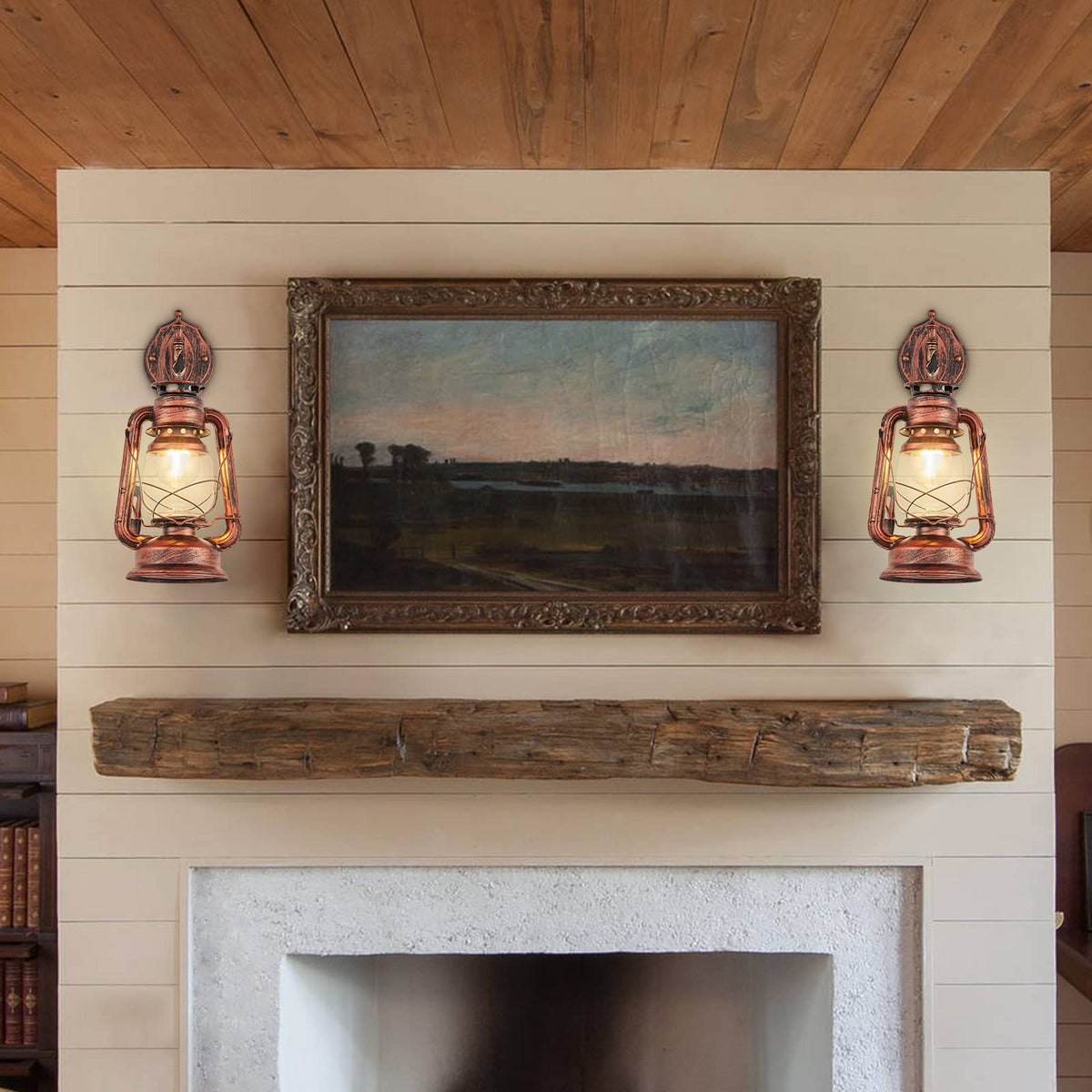NOXARTE Rustic Wall Sconce Lighting Lantern Mounted Light - NOXARTE Official Imagery - 8