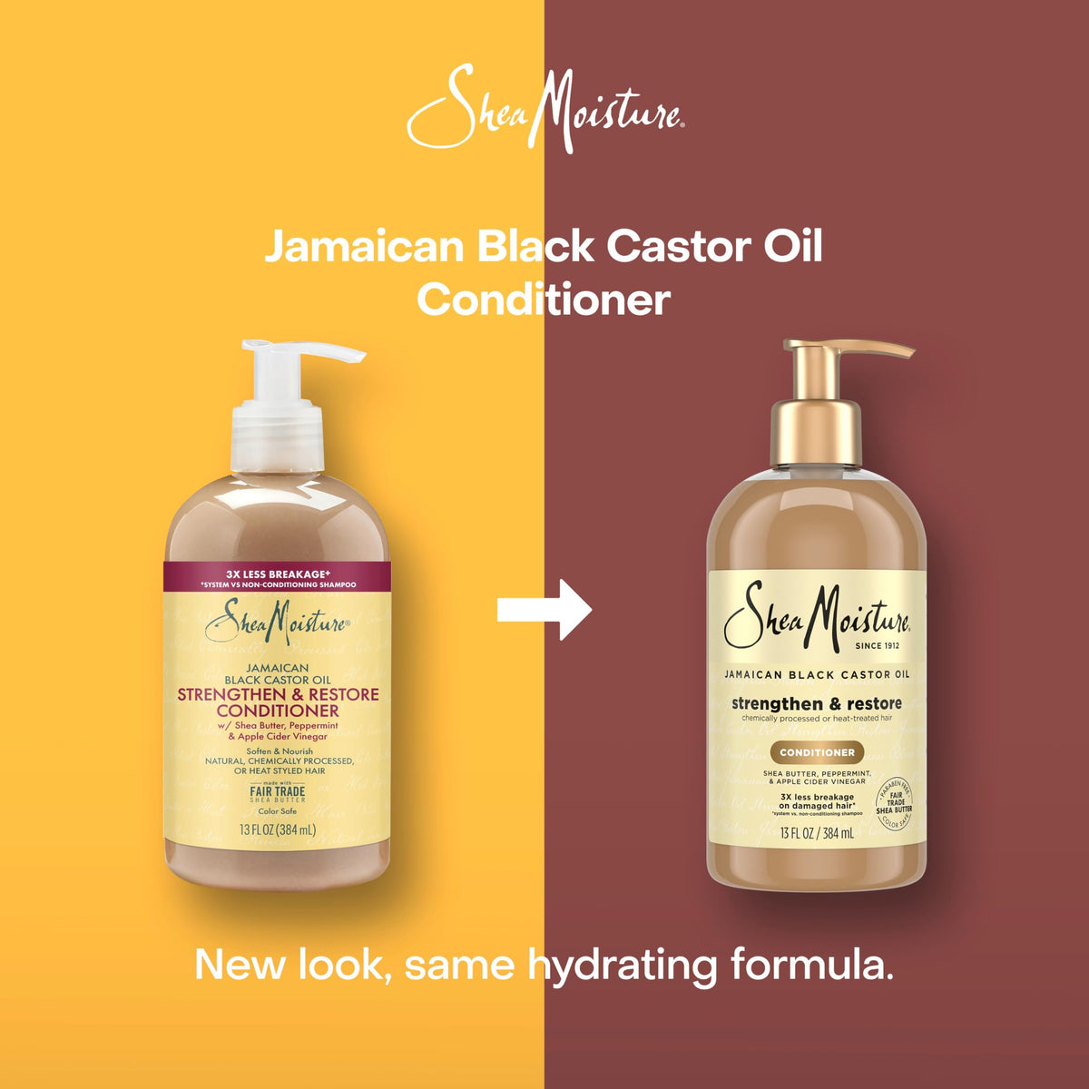 Shea Moisture Jamaican Black Castor Oil Conditioner 13oz – packaging and label