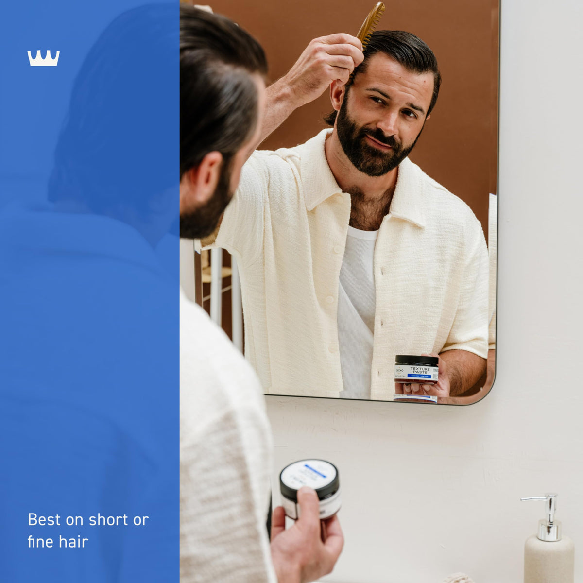 Cremo Texture Paste Hair Styling Products for Men 3 4 oz – packaging and label