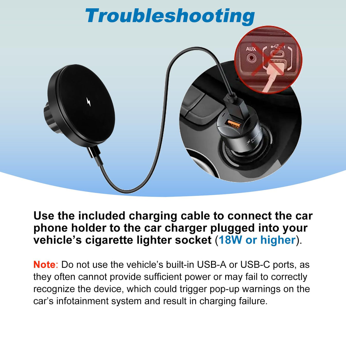 Wireless Phone Holder for 2024 2026 Jeep Wrangler JL JLU - ZKJAYOE Official Imagery - 3