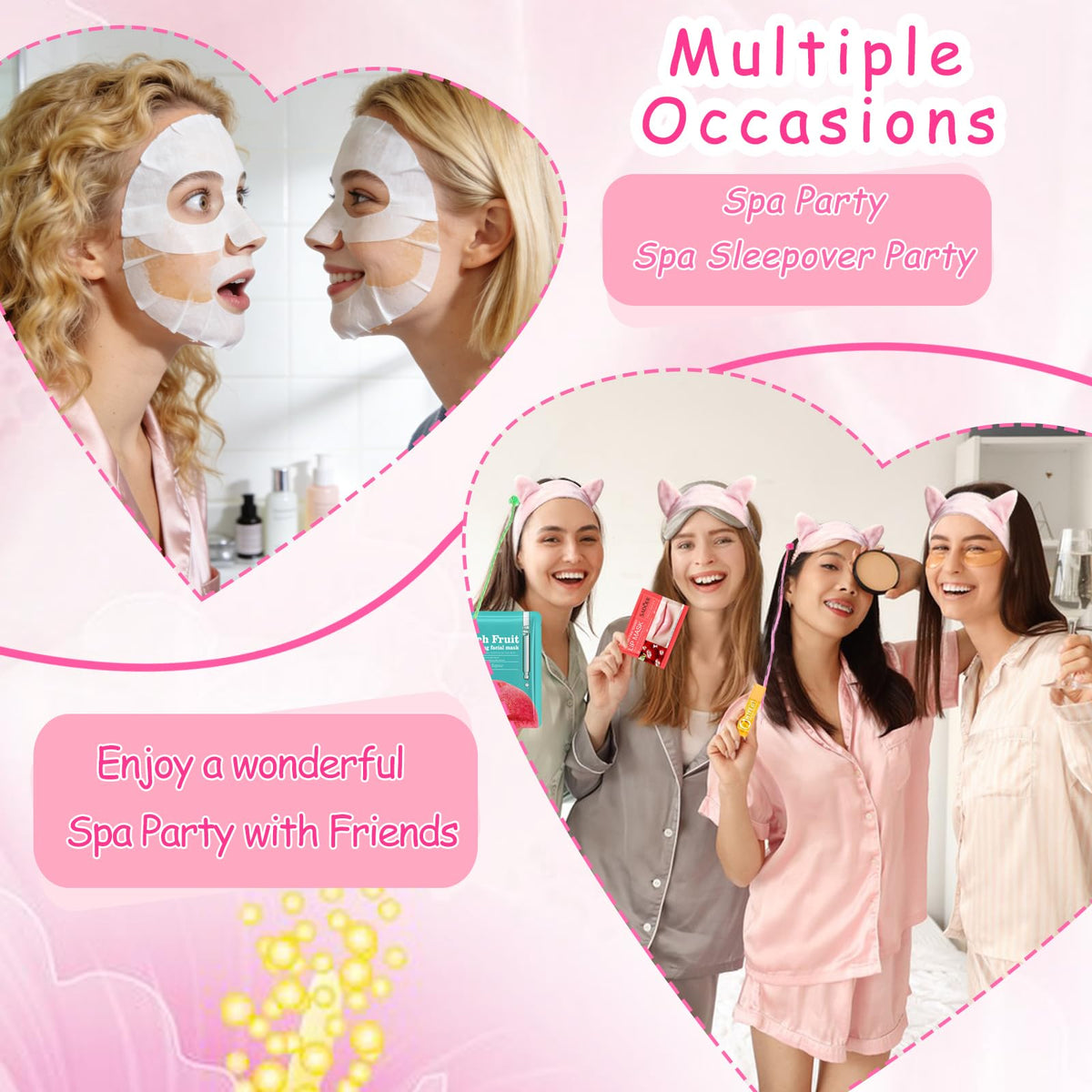 156 Pcs Spa Party Supplies Bulk Gifts for Women Include - SSZS Official Imagery - 4