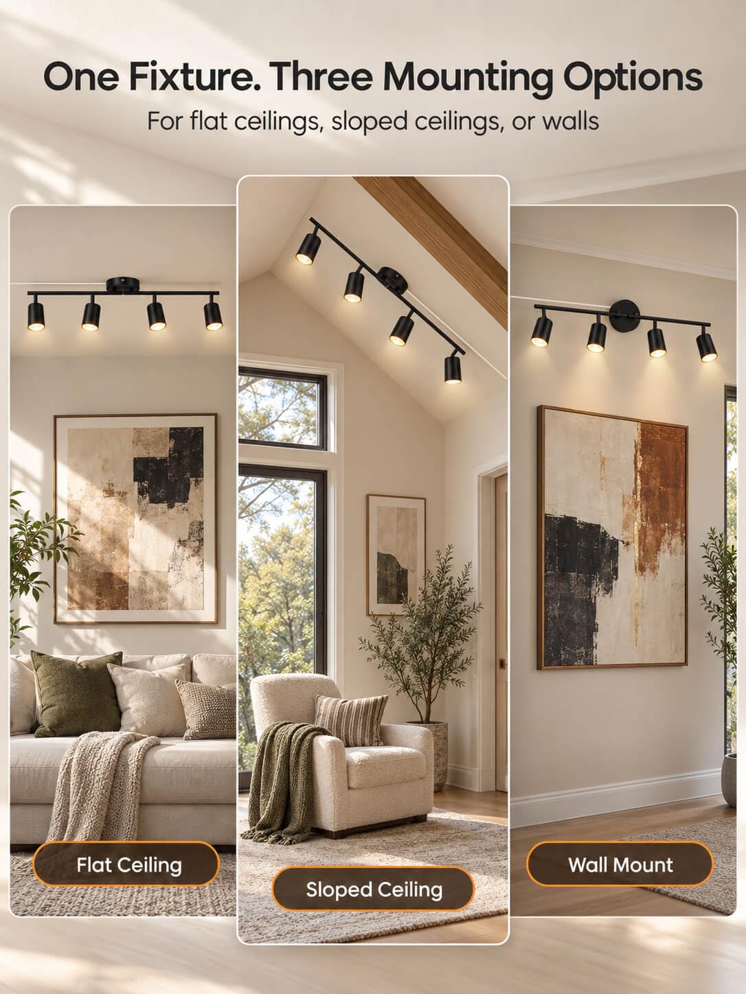 Gardenreet 4 Light Plug in Track Lighting Kit Ceiling - Gardenreet Official Imagery - 7