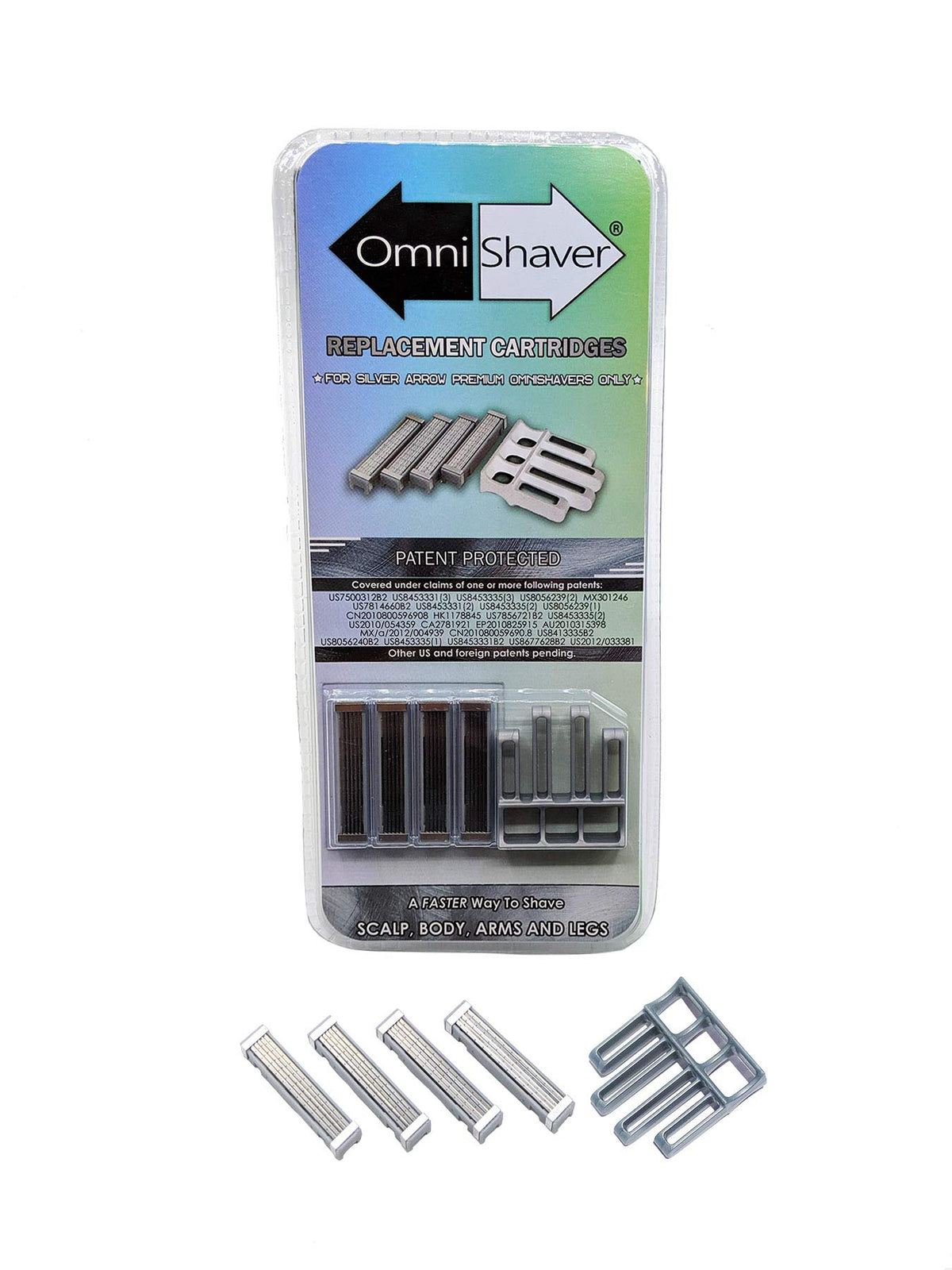 3 Pack Premium Omnishaver Replacement Cartridge Refill Kit - OmniShaver Official Imagery - 7