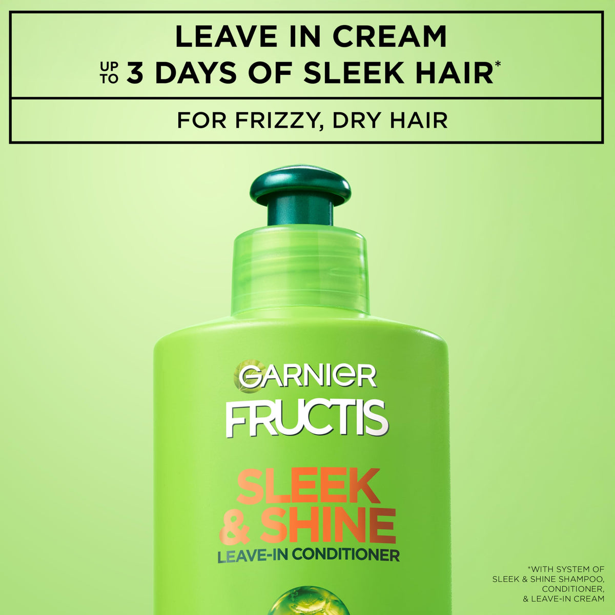 Garnier Fructis Sleek Shine Leave In Conditioner Cream 10 2 – close-up detail