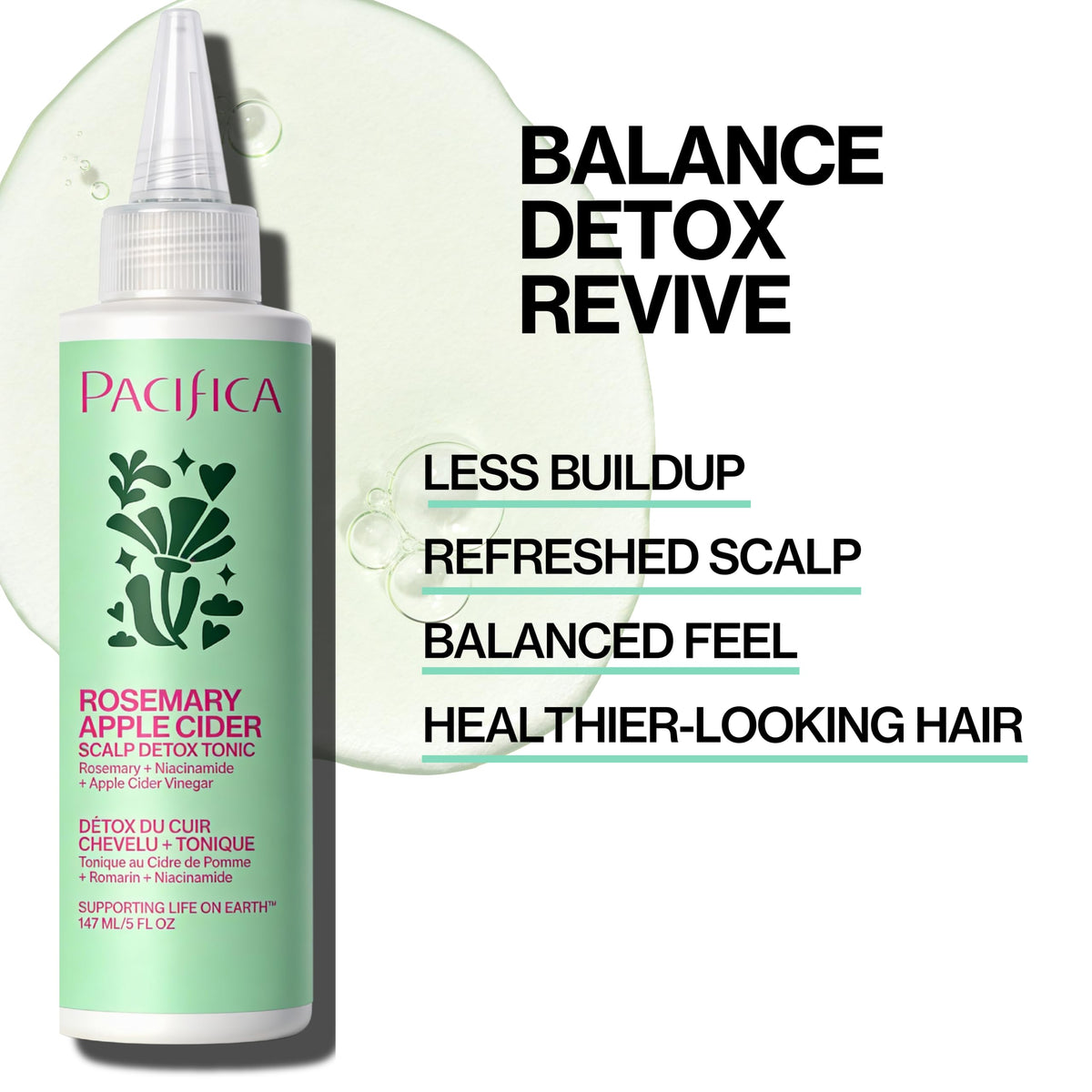 Pacifica Scalp Detox Tonic Scalp Exfoliator with Glycolic - Pacifica Official Imagery - 5