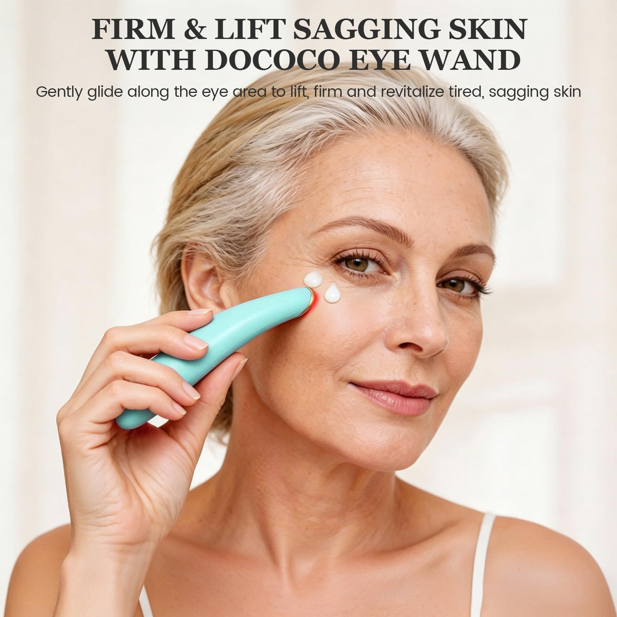 Eye Lift Wand 3 Modes Heated Eye Massager for Dry Eyes Dark - DOCOCO Official Imagery - 6