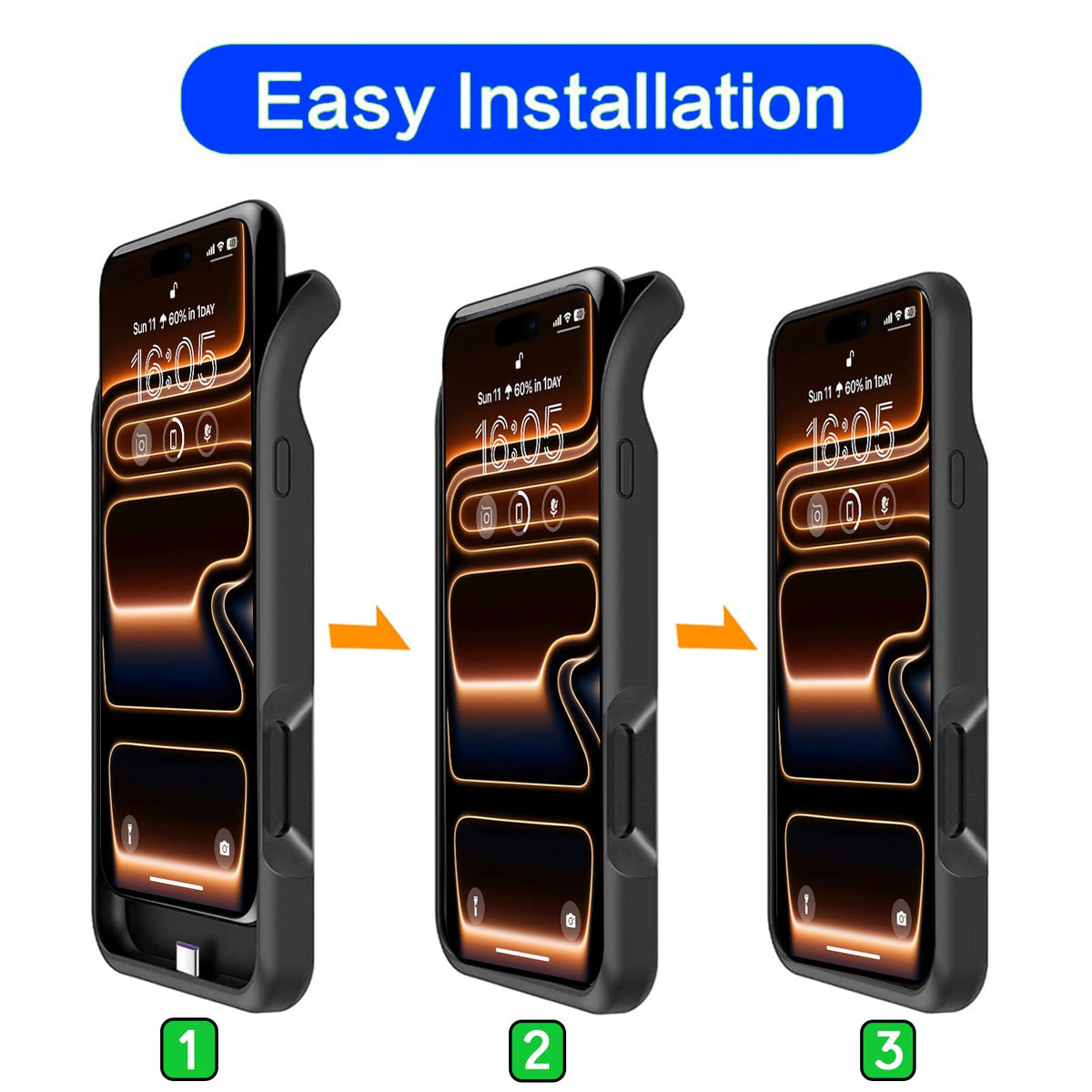 Battery Case for iPhone 17 Pro 10000mAh Pack Rechargeable - YINGYKJ Official Imagery - 5