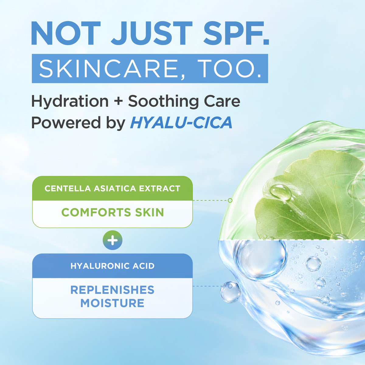 SKIN1004 Hyalu Cica Water Fit Sun Serum UV SPF 50 Sunscreen – alternate angle