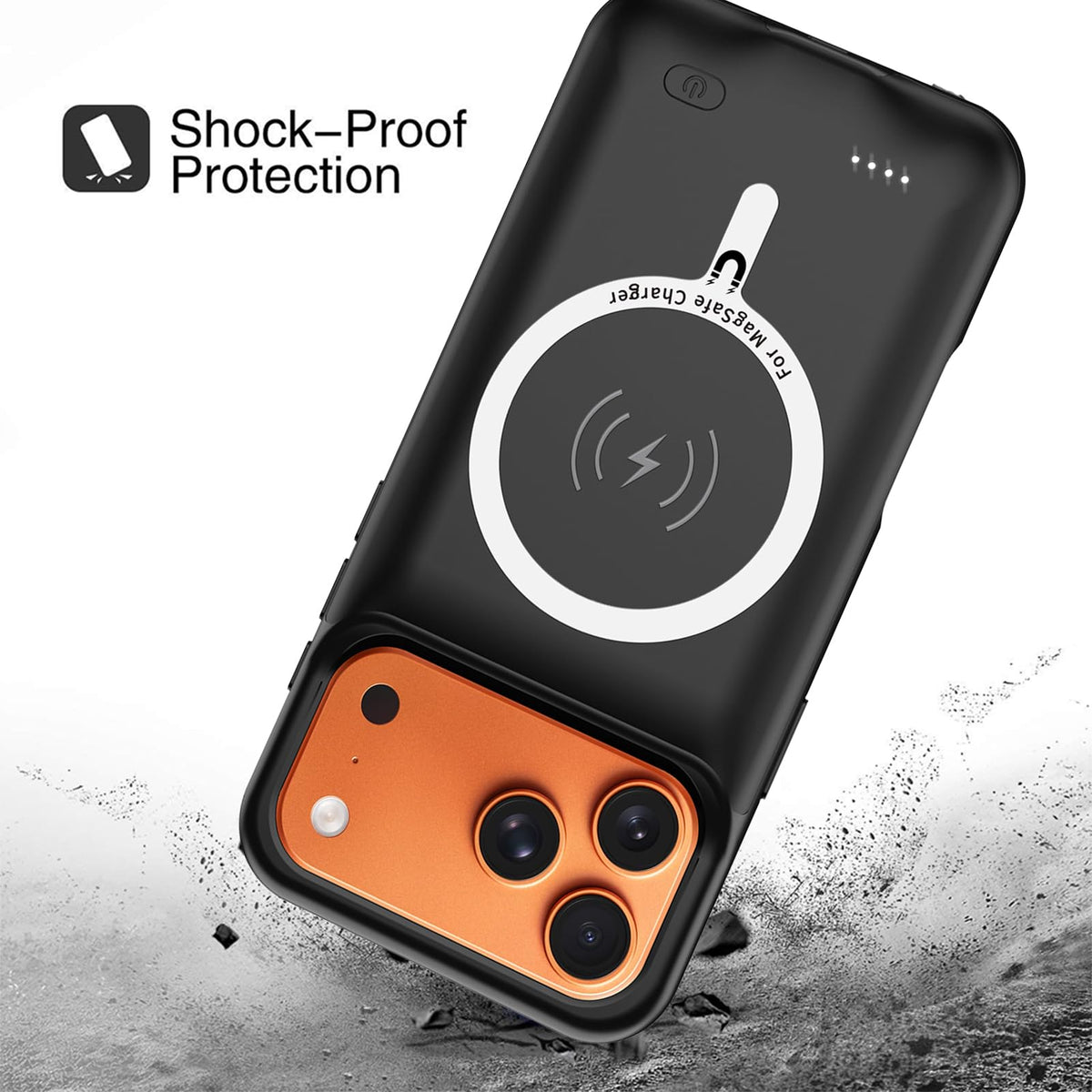 Battery Case for iPhone 17 Pro 10000mAh Pack Rechargeable - YINGYKJ Official Imagery - 6