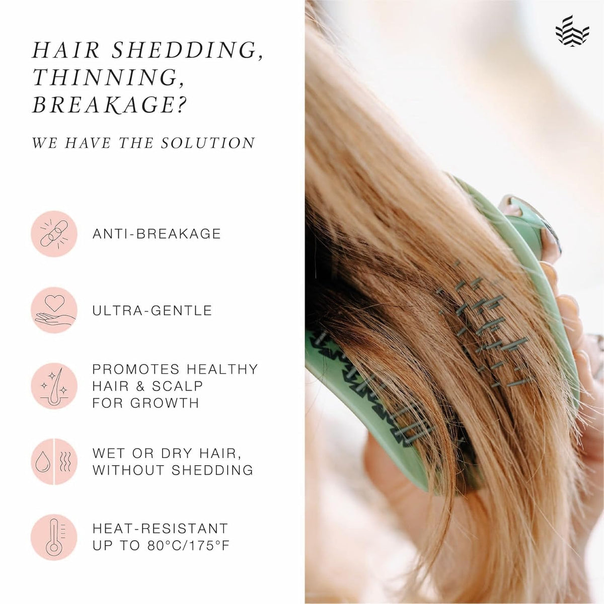 Manta Original Anti Breakage Hairbrush Gentle Detangling - MANTA Official Imagery - 4