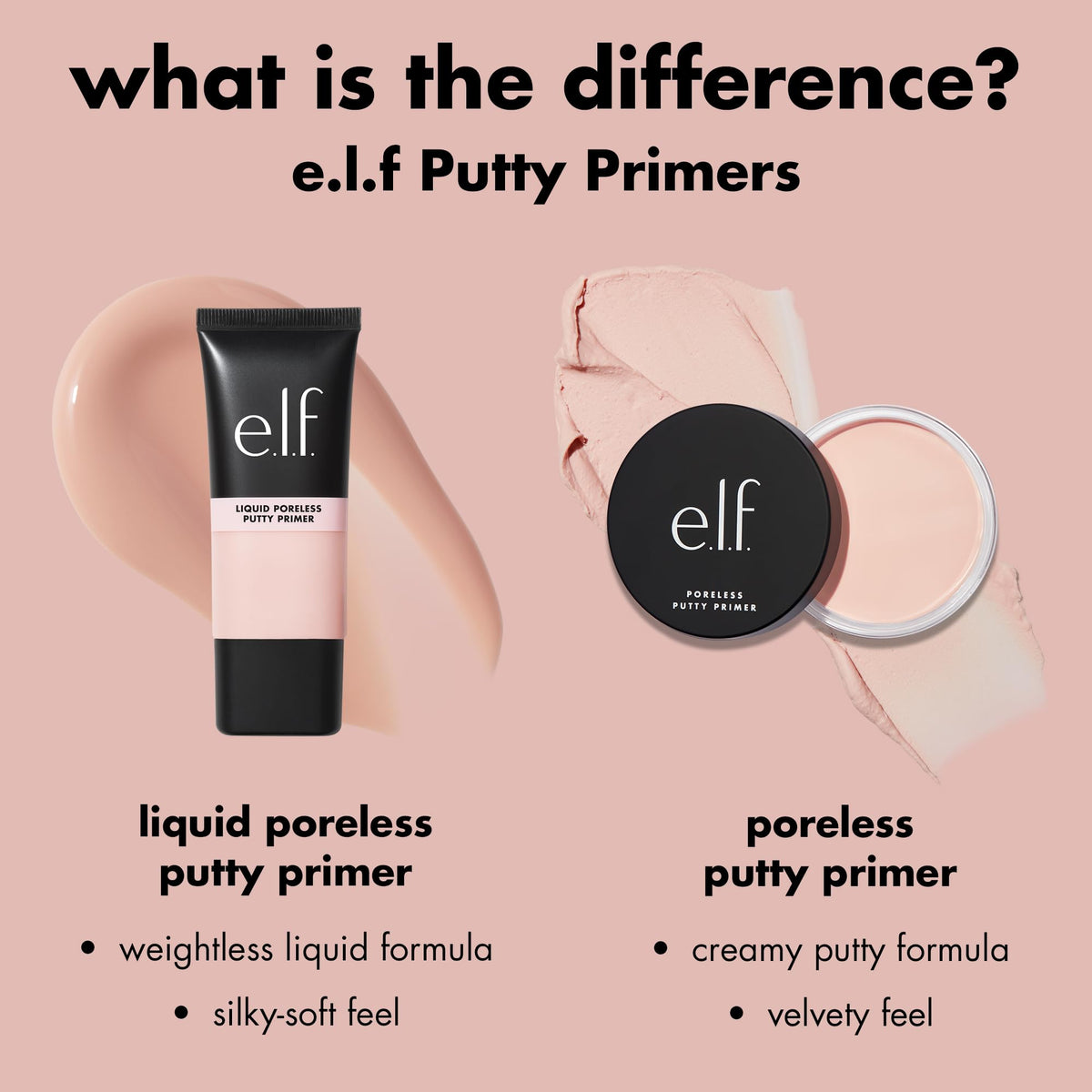 e.l.f. e l f Poreless Face Primer Skin Perfecting Lightweight Long – back view and specifications