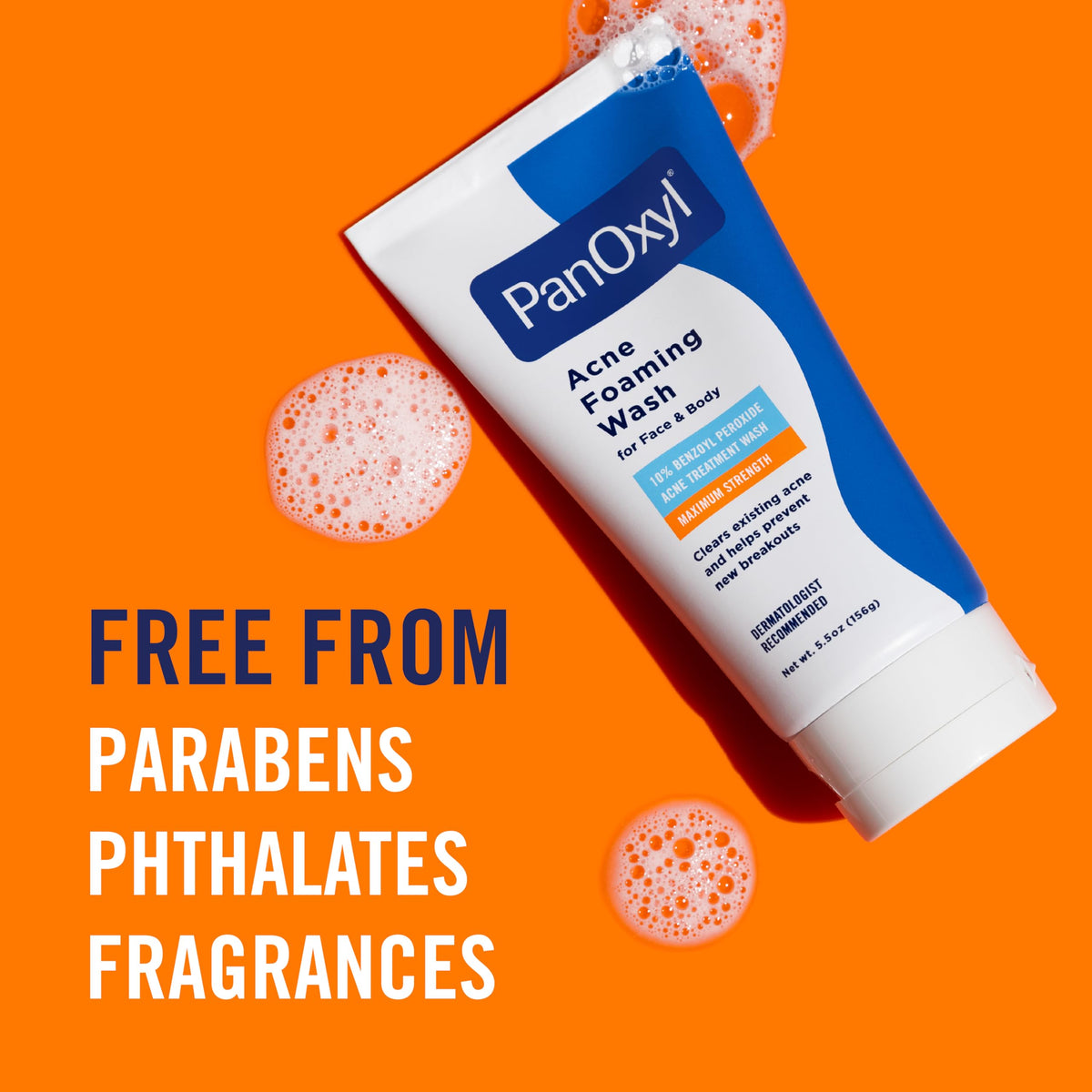 PanOxyl Acne Foaming Wash 10 Benzoyl Peroxide For Face Body – alternate angle