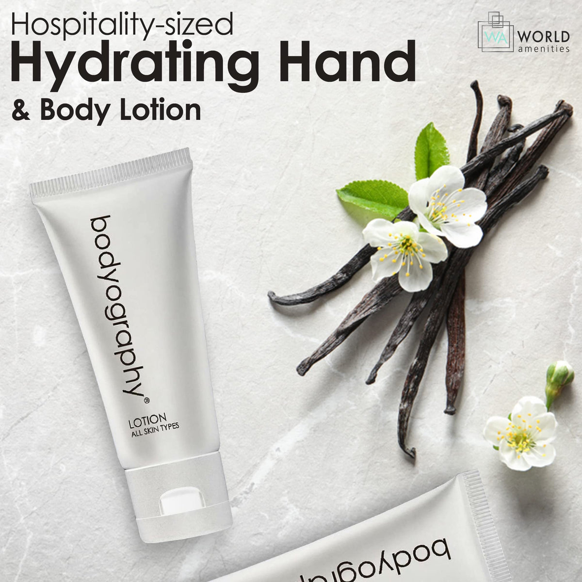 World Amenities Bodyography blanc Bulk Hand and Body Lotion - World Amenities Official Imagery - 3