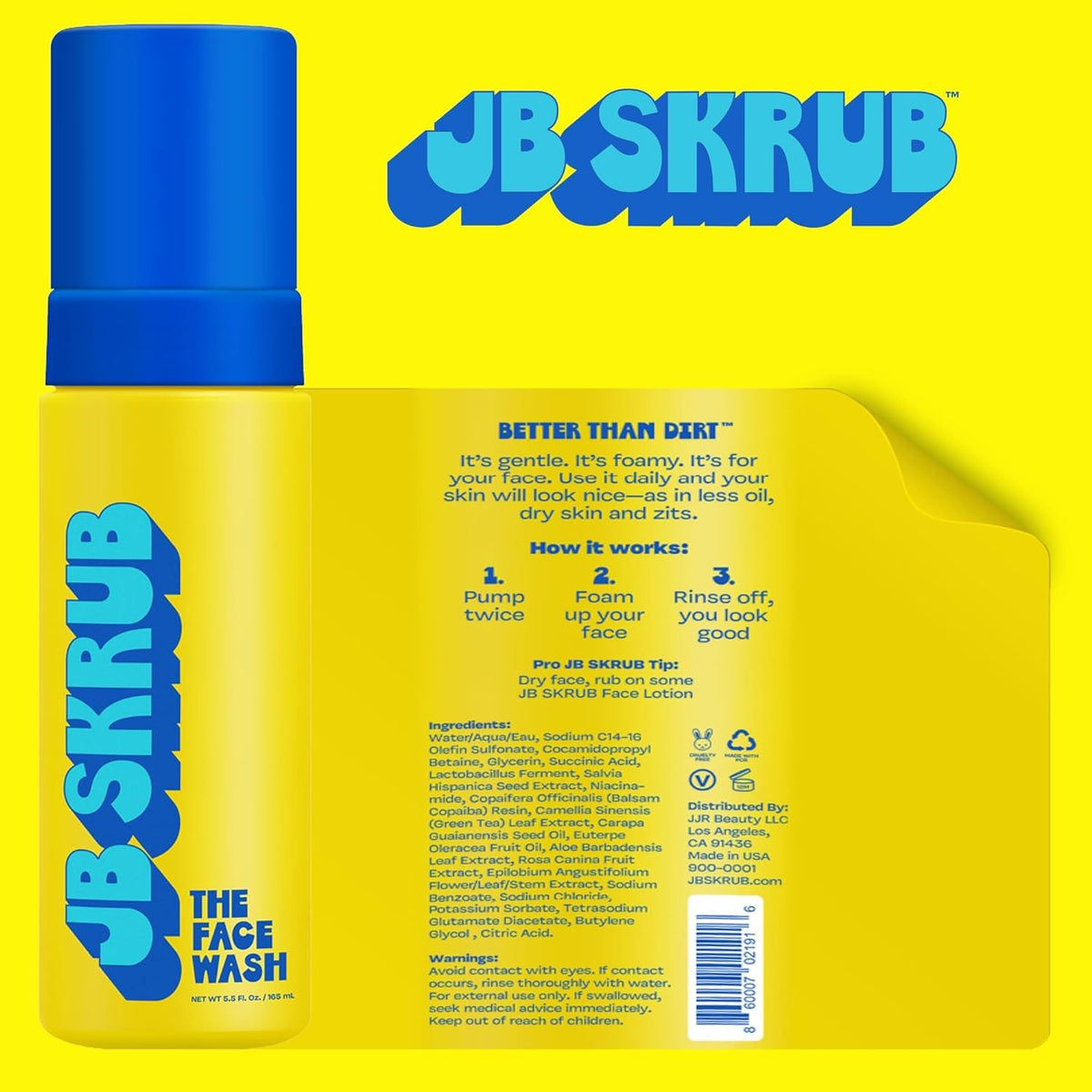 JB SKRUB Foaming Acne Face Wash and Citrus Scented Boys Body - JB SKRUB Official Imagery - 3