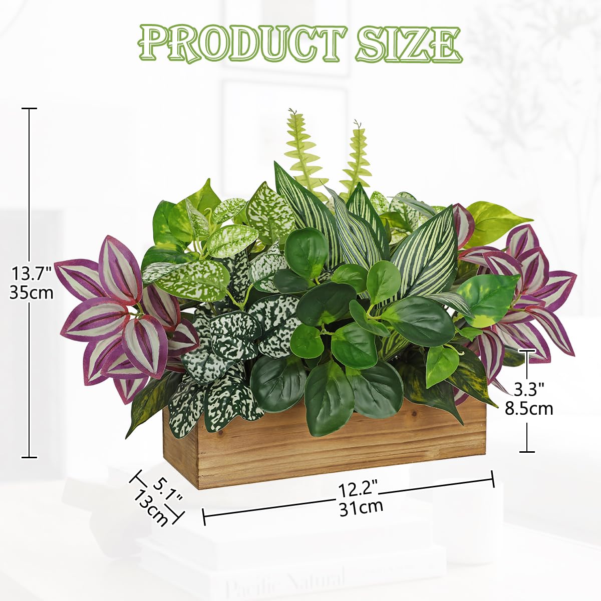 Artificial Mixed Greenery Arrangement Fake Plant Centerpiece - Villa Como Official Imagery - 4